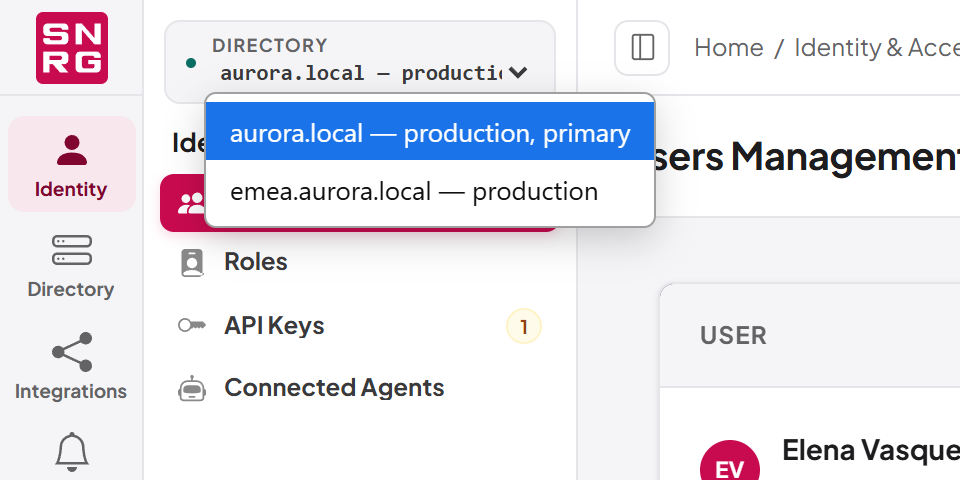 The workspace directory picker