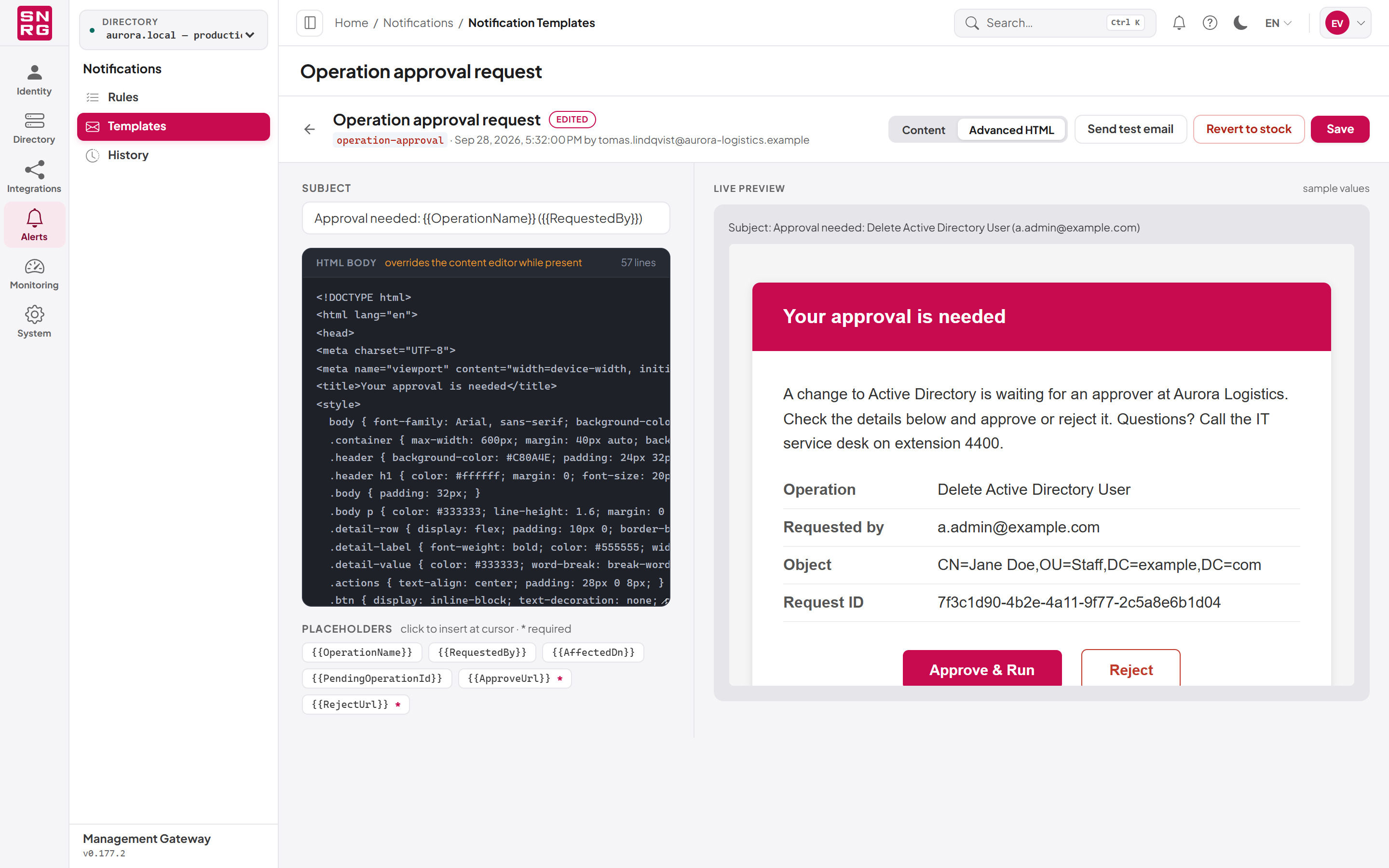 Advanced HTML mode