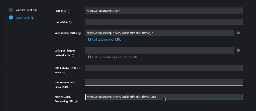 Keycloak — Create client, Login settings