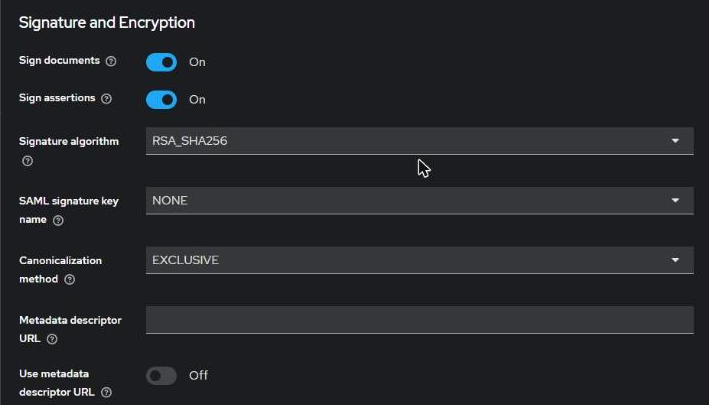 Keycloak — Signature and Encryption